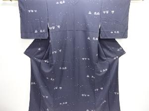 花模様小紋着物